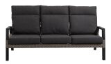 Lesli Living 3er Loungensofa Loungenbank "Treviso Brick" grau