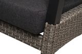 Lesli Living 3er Loungensofa Loungenbank "Treviso Brick" grau