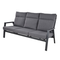 Lesli Living 3er Loungesofa Loungebank "Ohio Negro&quot