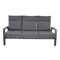 Lesli Living 3er Loungesofa Loungebank "Ohio Negro&quot