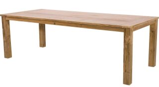 Lesli Living Teak Rustikal-Diningtisch "Aberdeen" 240x100cm