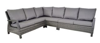 Lesli Living Eck-Lounge-Set "Prato Forte" 280x215cm grau-anthrazit