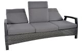 Lesli Living 3er Loungesofa Loungebank "Prato Forte" grau-anthrazit