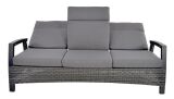 Lesli Living 3er Loungesofa Loungebank "Prato Forte" grau-anthrazit