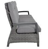 Lesli Living 3er Loungesofa Loungebank "Prato Forte" grau-anthrazit