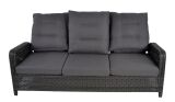 Lesli Living 3er Loungesofa Loungebank "Soho Forte" grau-anthrazit