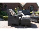 Lesli Living 3er Loungesofa Loungebank "Soho Forte" grau-anthrazit