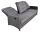 Lesli Living 3er Loungesofa Loungebank "Soho Forte" grau-anthrazit