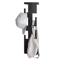 Haku Wandgarderobe aus Metall, schwarz gallery