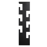 Haku Wandgarderobe aus Metall, schwarz 3