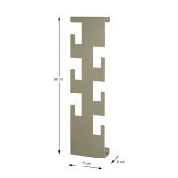 Haku Wandgarderobe aus Metall, mineralgrün 6