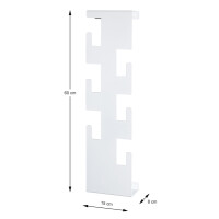 Haku Wandgarderobe aus Metall, weiß 4