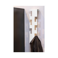 Haku Wandgarderobe aus Metall, weiß 6