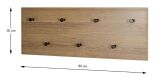 Haku Wandgarderobe eiche-schwarz