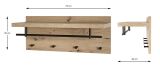 Haku Wandgarderobe eiche-schwarz