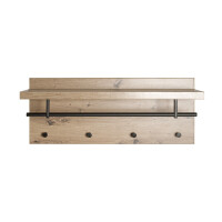 Haku Wandgarderobe eiche-schwarz 7