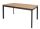 Lesli Living Ausziehtisch "Monza" Teak mit Aluminium 152-210x89cm