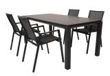 Lesli Living Diningtisch "Monaco Negro" 180x90cm