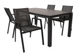 Lesli Living Diningtisch "Monaco Negro" 180x90cm