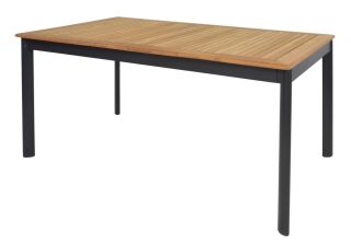 Lesli Living Diningtisch "Monza" Teak mit Aluminium 150x90cm