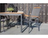 Lesli Living Diningtisch "Monza" Teak mit Aluminium 150x90cm