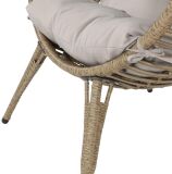 Lesli Living Relaxsessel Relaxstuhl "Chill Straw" braun meliert/beige