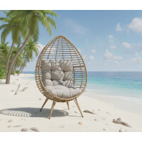 Lesli Living Relaxsessel Chill Straw braun/beige 3