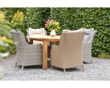 Lesli Living Diningsessel im 2er-Set "Wine & Dine Straw" Bambusoptik/beige