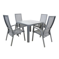 Lesli Living Diningtisch "Castilla 2.0 Negro" 100x100cm 6