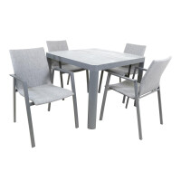 Lesli Living Diningtisch "Castilla 2.0 Negro" 100x100cm 7