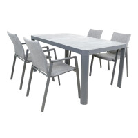 Lesli Living Diningtisch "Castilla 2.0 Negro" 160x90cm 5