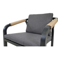 Lesli Living Stapelstuhl Rimini Black im 4er-Set 4