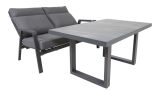 Lesli Living Loungetisch hoch "Prato 2.0 Negro" 140x85x67cm