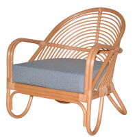 Rattansessel inkl. Sitzkissen in honigfa gallery