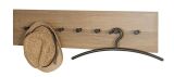 Haku Garderobenleiste - Wandgarderobe eiche-schwarz