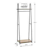 Haku Standgarderobe schwarz-eiche (Bologna) 6