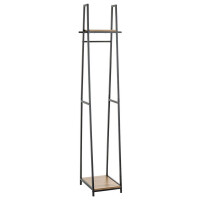 Haku Standgarderobe schwarz-eiche (Bolog gallery