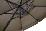 Lesli Living Ampelschirm Sonnenschirm "Virgo" Taupe ø 3,5 m