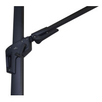 Lesli Living Sonnenschirm Ampelschirm "Virgo Flex" Ecru ø 3,5 m 4