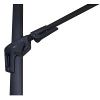 Lesli Living Sonnenschirm Ampelschirm "Virgo Flex" Grey ø 3,5 m 4
