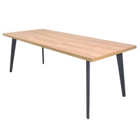 Auszugs-Esstisch 150-210x90 cm Eiche-Nb. 1