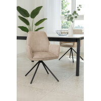 Armlehnstuhl 2er-Set Beige 5