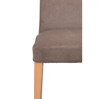 Polsterstuhl - Esszimmerstuhl 2er-Set Buche-Nb./Braun 3