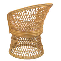 Rattansessel Pfauenthron inkl. Sitzkissen Beige 3