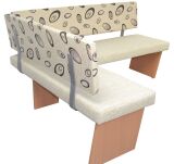 Eckbank Schenkel wechselbar 140x180 cm Buche/Beige