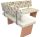 Eckbankgruppe 4 teilig Buche/Beige