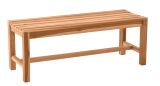 Gartensitzbank 2-Sitzer Teak 120 cm