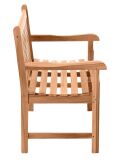 Gartenbank 2-Sitzer Teak 120 cm