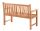 Gartenbank 2-Sitzer Teak 120 cm