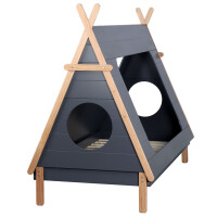 Kinderbett in Form eines Tipis, inkl. Lattenrost grau/natur 4